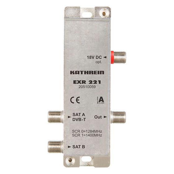Kathrein Einkabel-Minischalter EXR 221, 2 Eingänge, 2 Teilnehmeranschlüsse