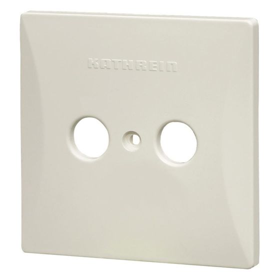 Kathrein Antennensteckdose ESZ 52, 80x80x40mm, Edelstahl, Weiß
