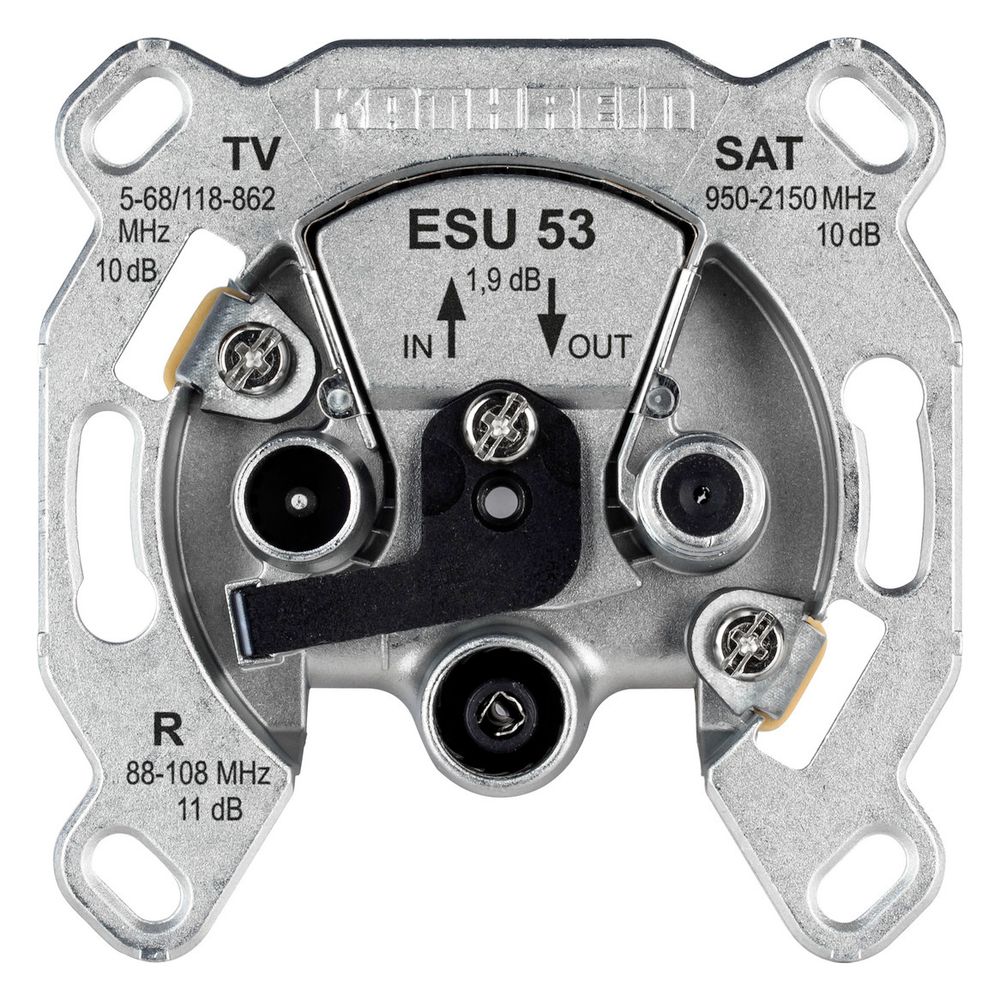 Kathrein Durchschleif-Einkabeldose ESU 53, 10dB, Aluminium... KATHREIN-21110026 4021121536953 (Abb. 2)