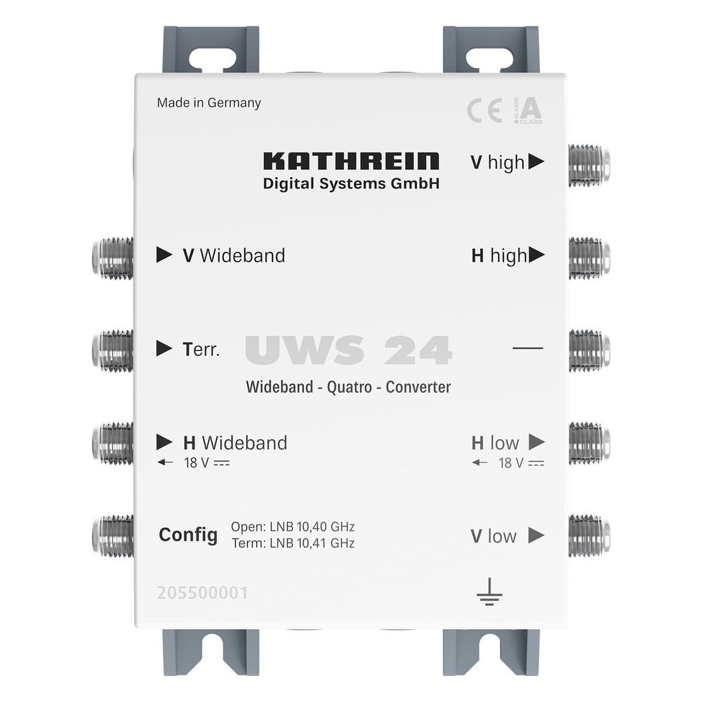Kathrein Konverter UWS 24, 2 Eingänge, 4 Stamm-Ausgänge, 14 V / 18 V LNB-Speisung... KATHREIN-205500001 4063242000241 (Abb. 3)