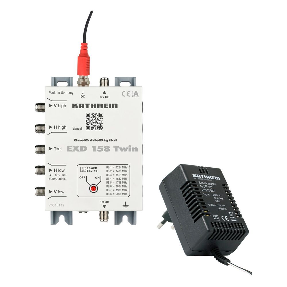 Kathrein Einkabel-Multischalter EXD 158 Twin, 5-862 MHz und 950-2150 MHz, 8 Teilnehm... KATHREIN-20510142 4021121543357 (Abb. 3)