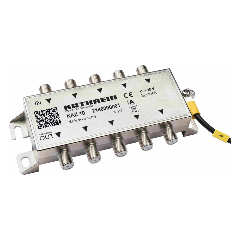Kathrein Überspannungsschutz KAZ 10, 47-2400 MHz, 5-fach, Aufputz... KATHREIN-2180000001 4021121547522 (Abb. 2)