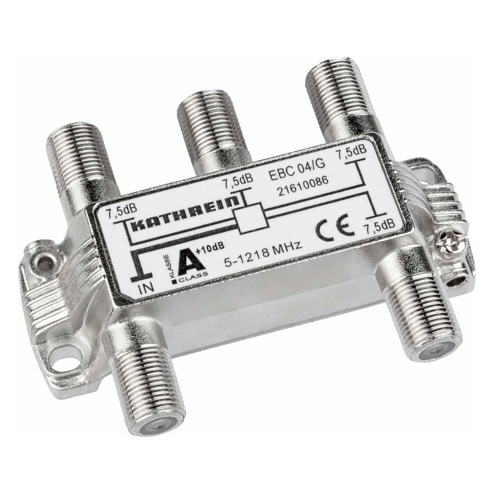 Kathrein 4-fach-Verteiler EBC 04/G, 7,5 dB, 5-1218 MHz, F-Connector... KATHREIN-21610086 4021121547638 (Abb. 2)