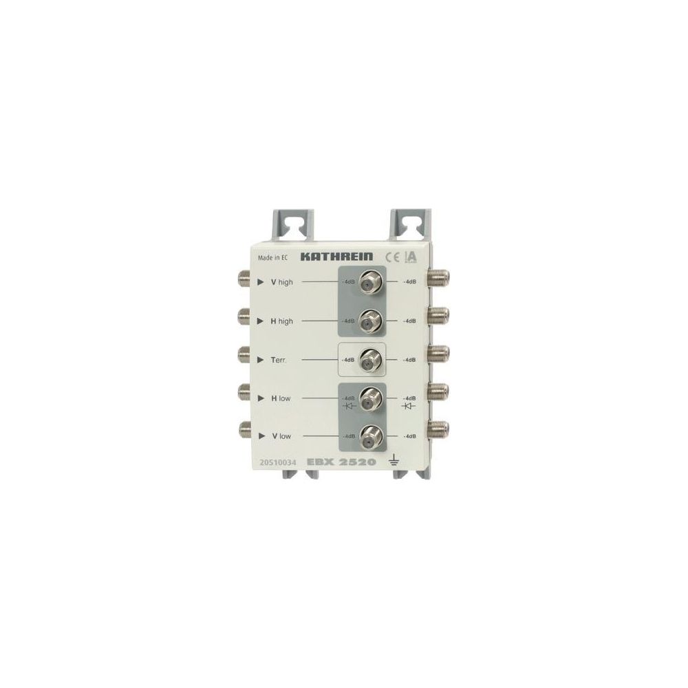 Kathrein Sat-ZF-Verteiler EBX 2520, 5-2400 MHz, 4 dB, F-Connector... KATHREIN-20510034 4021121472985 (Abb. 2)