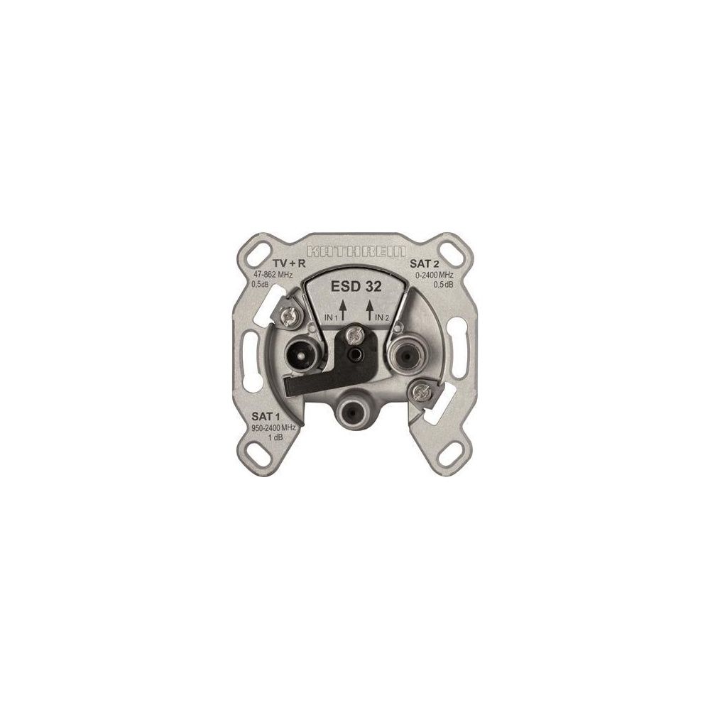 Kathrein Antennendose Stich 3fach ESD 32, 47-862/950-2400MHz, Edelstahl, Aluminium... KATHREIN-274421 4021121142062 (Abb. 2)
