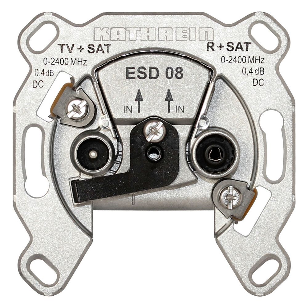Kathrein Antennensteckdose ESD 08, 0,15-2400MHz, Edelstahl, Aluminium... KATHREIN-274197 4021121140297 (Abb. 3)