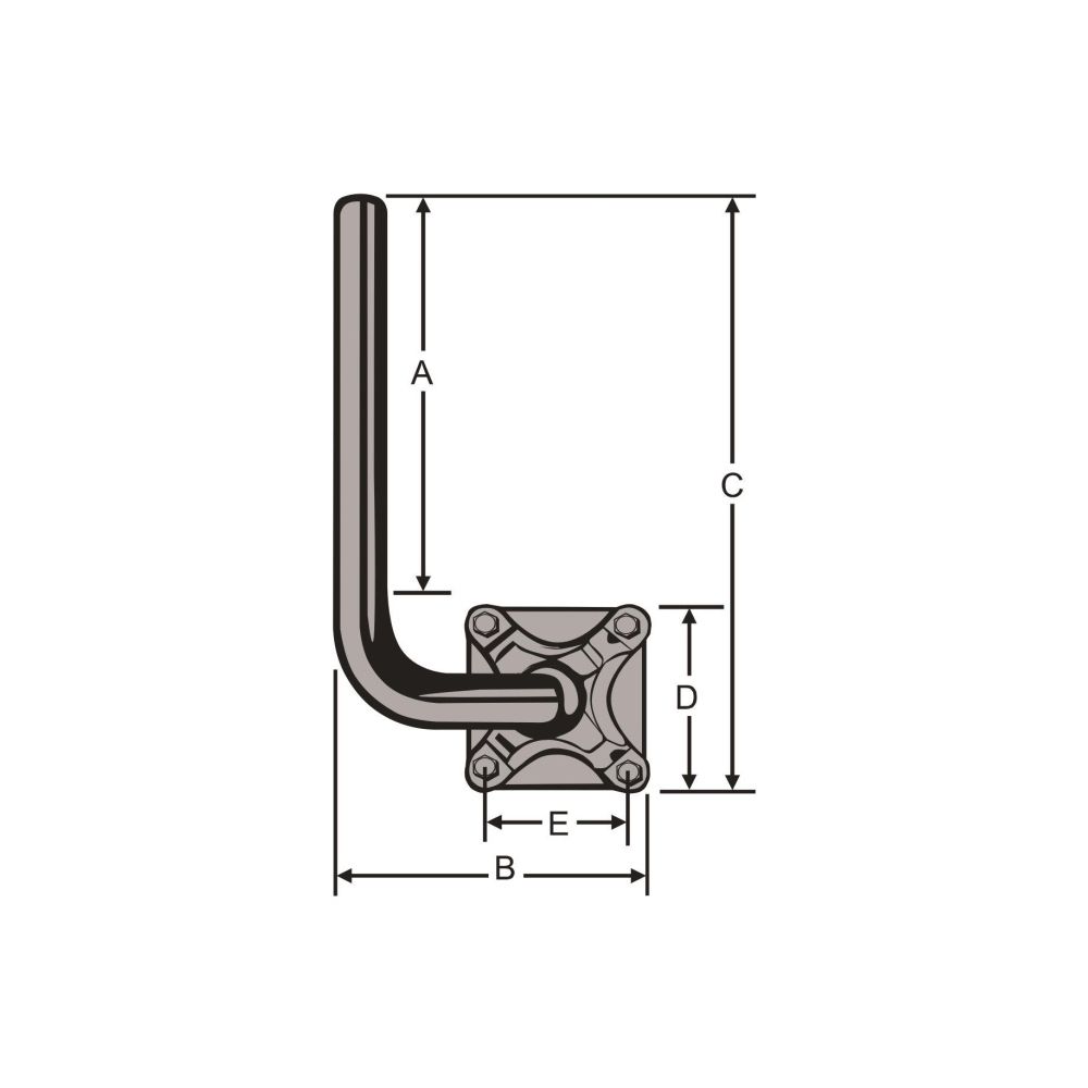 Kathrein Wandausleger ZAS 63, 50cm, Stahl... KATHREIN-218686 4021121342592 (Abb. 2)