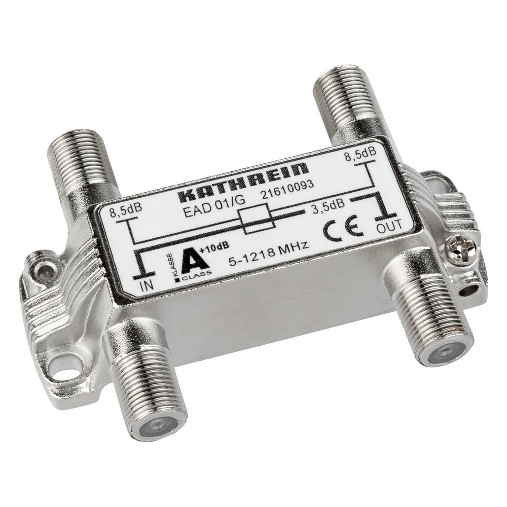 Kathrein Abzweiger EAD 01/G, 8,5dB 5-1218MHz, F-Connector, Zink-Spritzguss... KATHREIN-21610093 4021121547843 (Abb. 2)