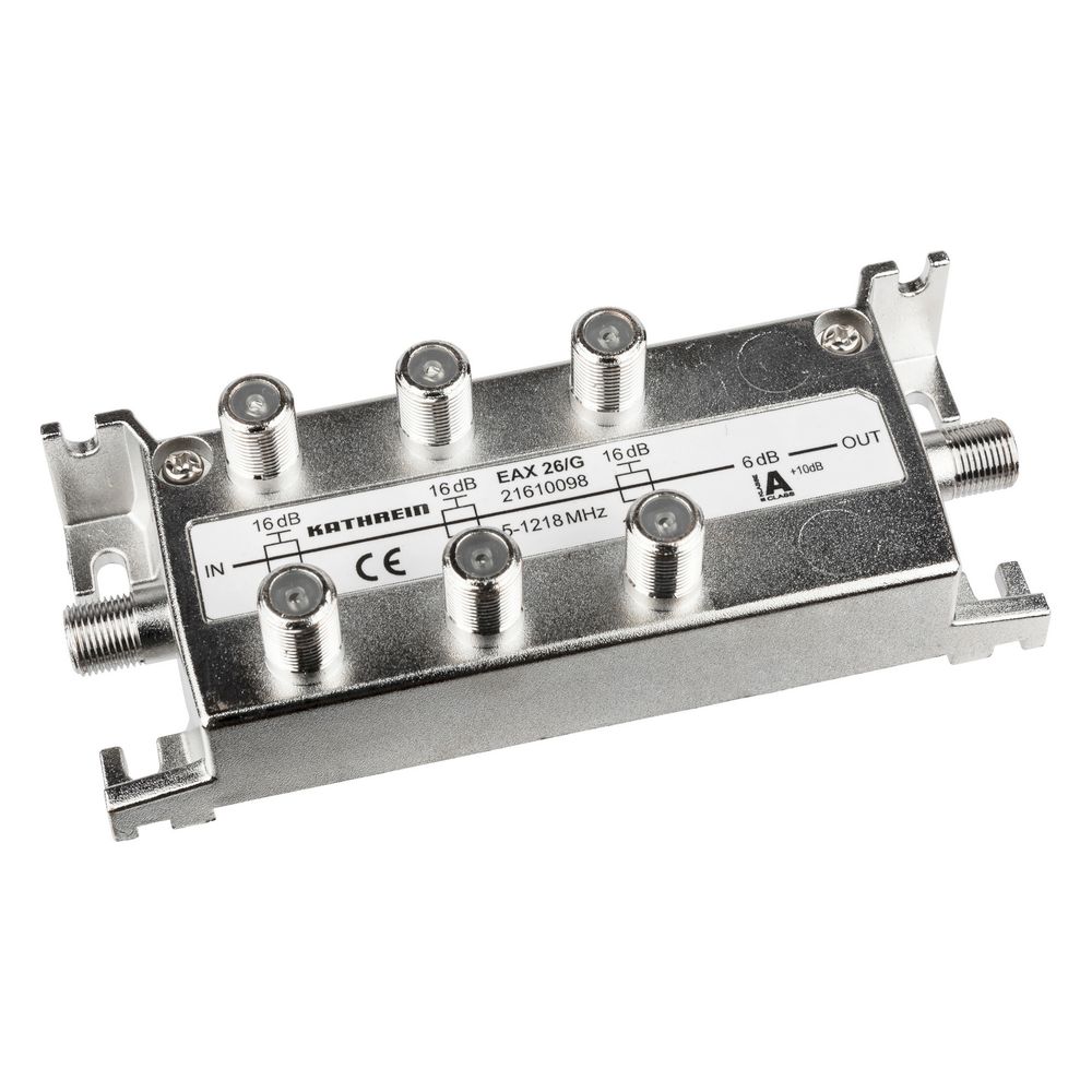 Kathrein Abzweiger EAX 26/G, 6-fach 5-1218MHz 15,5/15dB, F-Connector... KATHREIN-21610098 4021121547997 (Abb. 2)