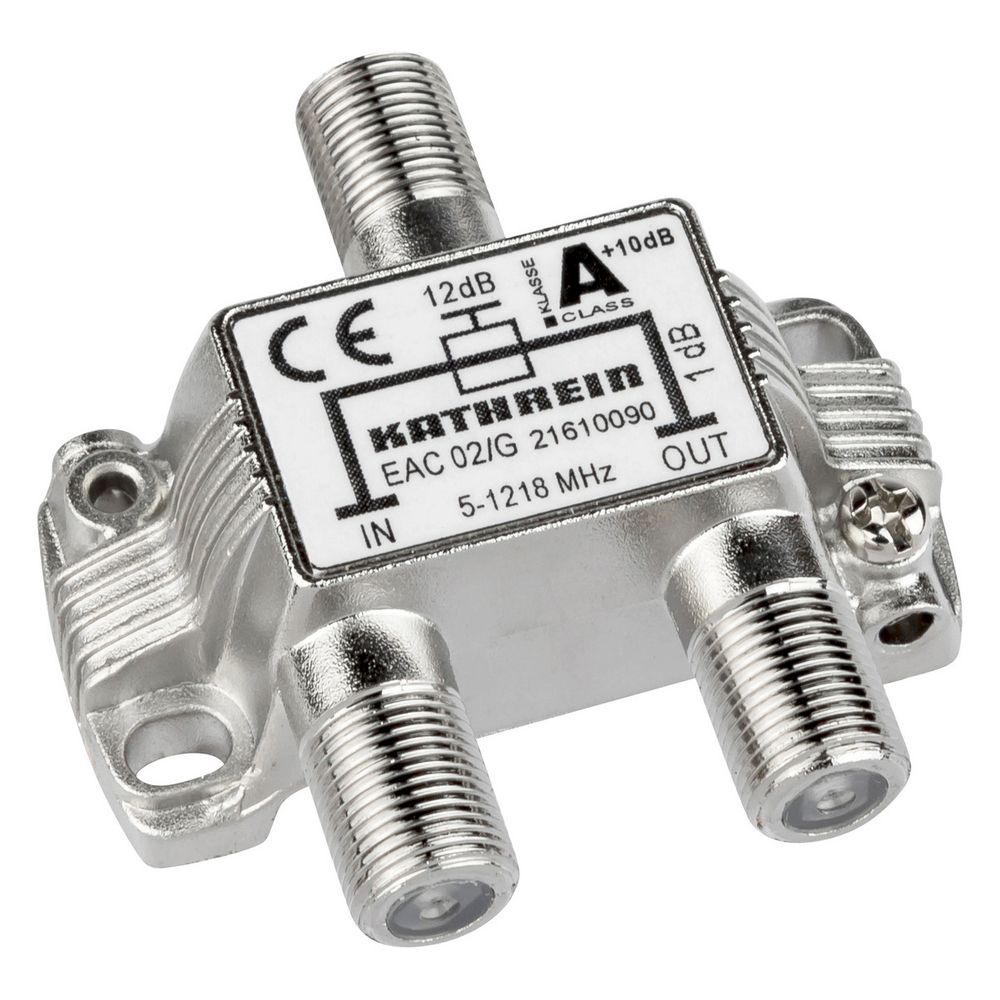 Kathrein Abzweiger EAC 02/G, 12dB 5-1218MHz, Zink-Spritzguss... KATHREIN-21610090 4021121547751 (Abb. 2)