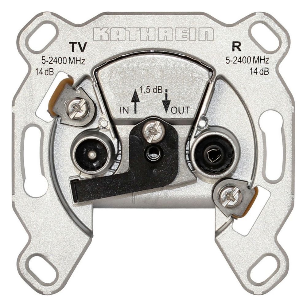 Kathrein Antennendose Durchgang ESD 52, 2fach 47-2400MHz AD 15dB DD 1,9dB, Unterputz, ... KATHREIN-274224 4021121140945 (Abb. 3)