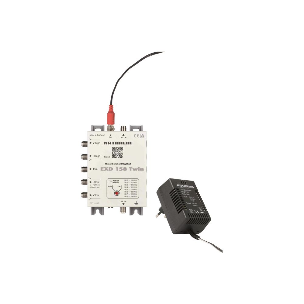 Kathrein Einkabel-Multischalter EXD 158 Twin, 5-862 MHz und 950-2150 MHz, 8 Teilnehm... KATHREIN-20510142 4021121543357 (Abb. 2)