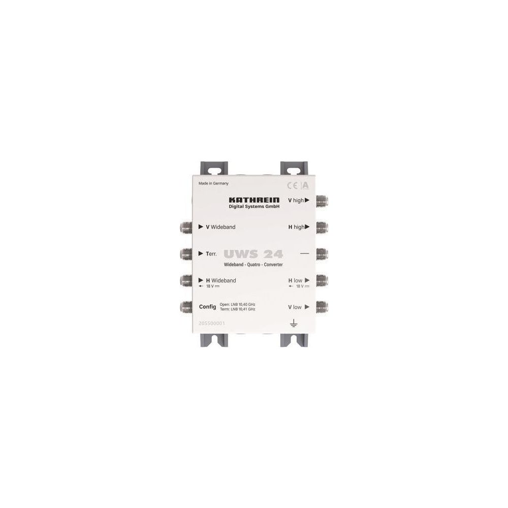 Kathrein Konverter UWS 24, 2 Eingänge, 4 Stamm-Ausgänge, 14 V / 18 V LNB-Speisung... KATHREIN-205500001 4063242000241 (Abb. 2)