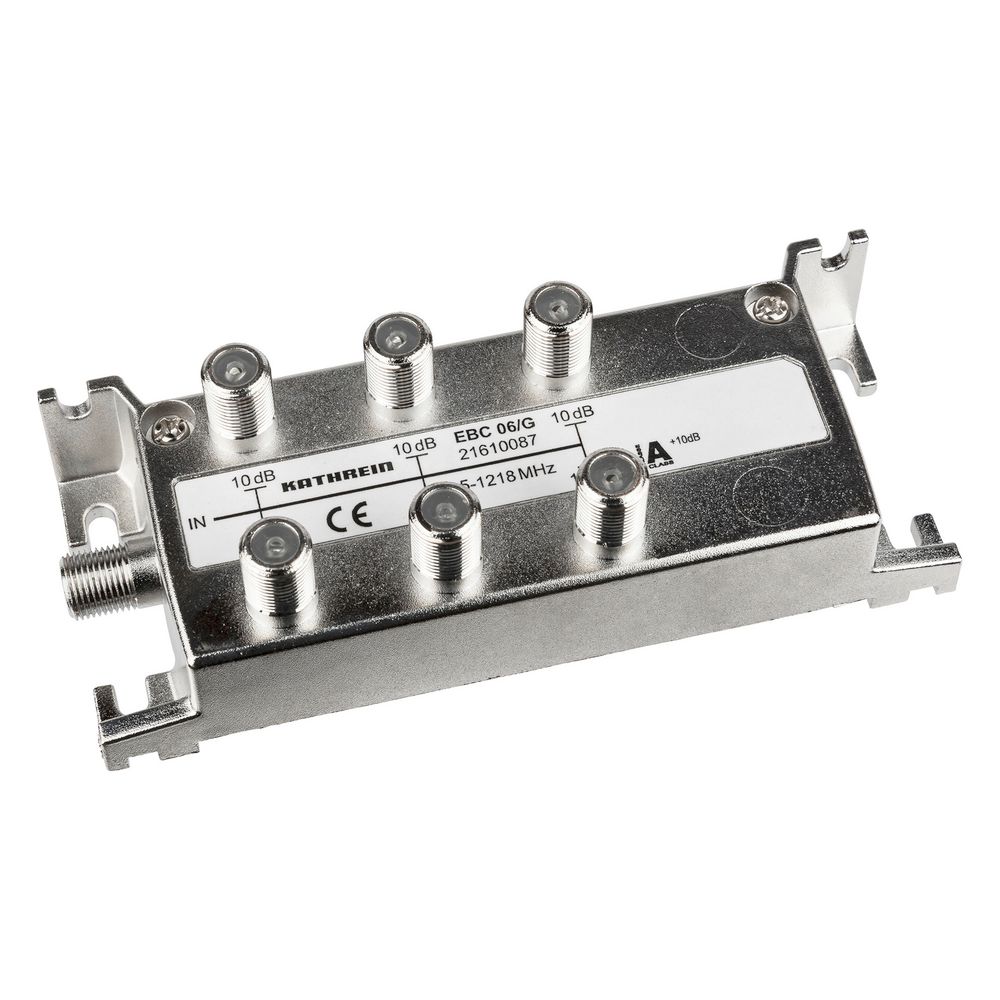 Kathrein Verteiler EBC 06/G, 6-fach, 10 dB, 5-1218 MHz, F-Connector... KATHREIN-21610087 4021121547669 (Abb. 2)