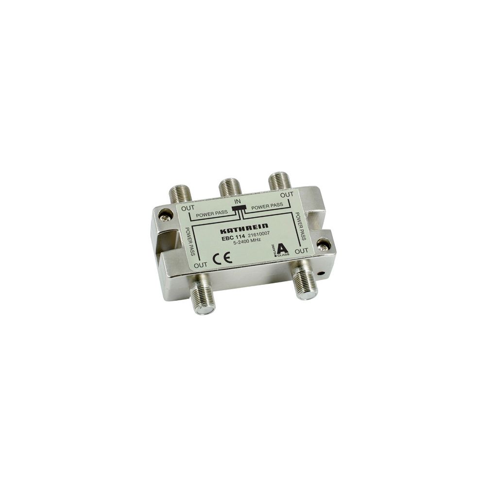 Kathrein F-Verteiler EBC 114, 5-2400 MHz, 4 Ausgänge, F-Connector... KATHREIN-21610007 4021121499616 (Abb. 2)