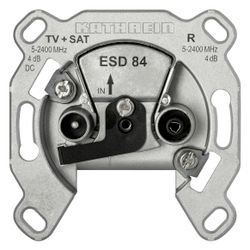 Kathrein Antennensteckdose ESD 84 Stichdose, 4-2400MHz, Edelstahl, Aluminium... KATHREIN-274425 4021121338540 (Abb. 1)