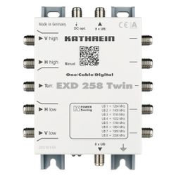 Kathrein Einkabel-Multischalter EXD 258 Twin, 8 Teilnehmeranschlüsse, 5 Eingänge, ka... KATHREIN-20510143 4021121543371 (Abb. 1)