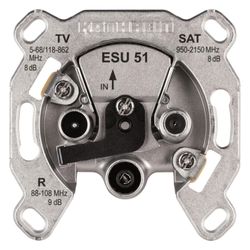 Kathrein Einkabeldose ESU 51, 8dB, Aluminium... KATHREIN-21110061 4021121537820 (Abb. 1)