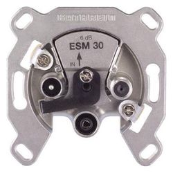 Kathrein Modem-Durchschleifdose ESM 32, 10dB, 80x80x40mm, Edelstahl, Aluminium... KATHREIN-21110010 4021121450655 (Abb. 1)