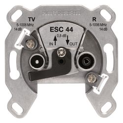 Kathrein Antennendose Durchgang ESC 44, 5-2150MHz 14dB, Edelstahl, Aluminium... KATHREIN-21110014 4021121548079 (Abb. 1)