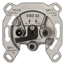 Kathrein Antennendose Stich 3fach ESD 32, 47-862/950-2400MHz, Edelstahl, Aluminium... KATHREIN-274421 4021121142062 (Abb. 1)