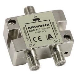 Kathrein F-Verteiler EBC 110, 5-2400 MHz, 2 Ausgänge, 8 dB, F-Connector... KATHREIN-21610006 4021121498282 (Abb. 1)