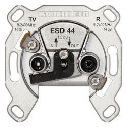 Kathrein Antennendose Durchgang ESD 44, 2fach 4-2400MHz, Aluminium... KATHREIN-274418 4021121141973 (Abb. 1)