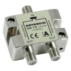 Kathrein F-Verteiler EBC 110, 5-2400 MHz, 2 Ausgänge, 8 dB, F-Connector... KATHREIN-21610006 4021121498282 (Abb. 1)