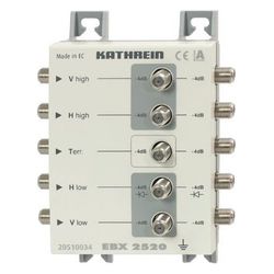 Kathrein Sat-ZF-Verteiler EBX 2520, 5-2400 MHz, 4 dB, F-Connector... KATHREIN-20510034 4021121472985 (Abb. 1)