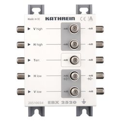 Kathrein Sat-ZF-Verteiler EBX 2520, 5-2400 MHz, 4 dB, F-Connector... KATHREIN-20510034 4021121472985 (Abb. 1)