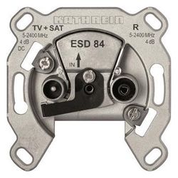 Kathrein Antennensteckdose ESD 84 Stichdose, 4-2400MHz, Edelstahl, Aluminium... KATHREIN-274425 4021121338540 (Abb. 1)