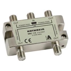 Kathrein F-Verteiler EBC 114, 5-2400 MHz, 4 Ausgänge, F-Connector... KATHREIN-21610007 4021121499616 (Abb. 1)
