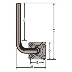 Kathrein Wandausleger ZAS 63, 50cm, Stahl... KATHREIN-218686 4021121342592 (Abb. 1)