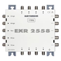 Kathrein Multischalter EXR 2558, 5 Eingänge 8 Teilnehmeranschlüsse, kaskadierbar... KATHREIN-20510096 4021121522796 (Abb. 1)