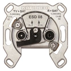 Kathrein Antennensteckdose ESD 08, 0,15-2400MHz, Edelstahl, Aluminium... KATHREIN-274197 4021121140297 (Abb. 1)
