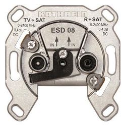 Kathrein Antennensteckdose ESD 08, 0,15-2400MHz, Edelstahl, Aluminium... KATHREIN-274197 4021121140297 (Abb. 1)