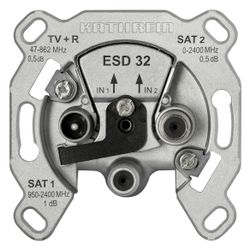 Kathrein Antennendose Stich 3fach ESD 32, 47-862/950-2400MHz, Edelstahl, Aluminium... KATHREIN-274421 4021121142062 (Abb. 1)
