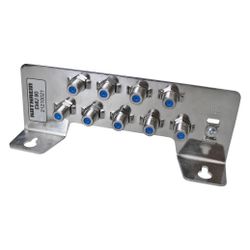 Kathrein F-Erdungsblock EMU 90, 9fach, 90dB, Stahl, feuerverzinkt... KATHREIN-21210021 4021121491306 (Abb. 1)