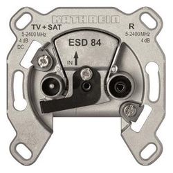 Kathrein Antennensteckdose ESD 85, 2fach, 80x80x40mm, Aluminium... KATHREIN-274426 4021121338649 (Abb. 1)