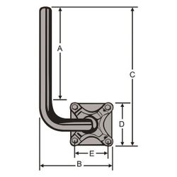 Kathrein Wandausleger ZAS 60, 17,5cm, Stahl... KATHREIN-218682 4021121047770 (Abb. 1)