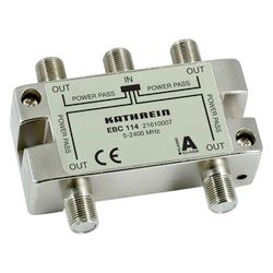 Kathrein F-Verteiler EBC 114, 5-2400 MHz, 4 Ausgänge, F-Connector... KATHREIN-21610007 4021121499616 (Abb. 1)