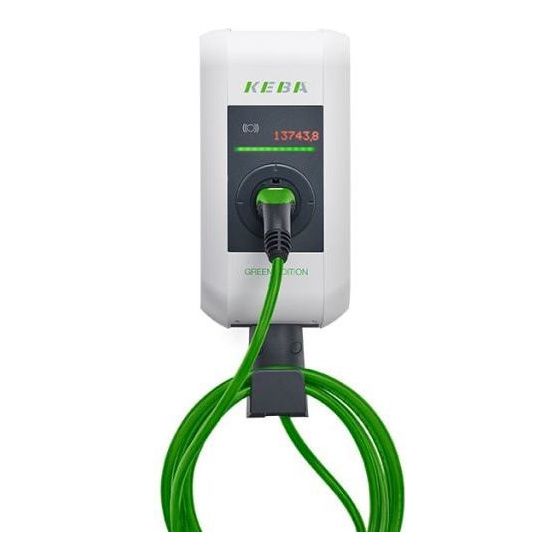 Keba Wallbox KeContact P30 x-series, 22kW, 6m Ladekabel, RFID, MID, 4G, ISO 15118, Signalgrau/Anthrazitgrau, 125092