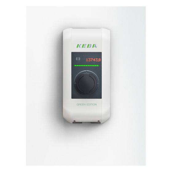 Keba Ladestation KeContact P30 x-series, 22 kW, Typ 2 Steckdose, RFID, MID, ISO 15118, IP54, IK10, 128827