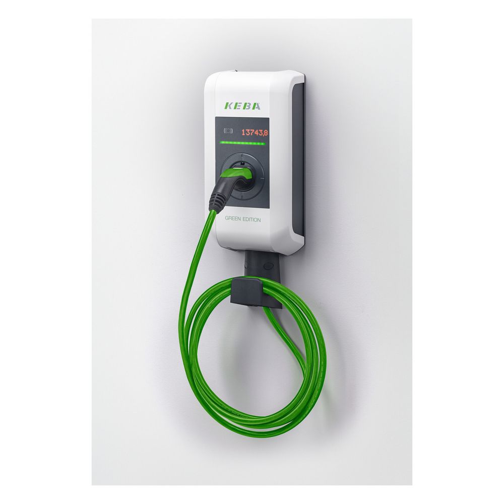 Keba Wallbox KeContact P30 c-series, 22kW, 6m Ladekabel Typ 2, RFID, IP54, Kunststoff, Rei... KEBA-122112 9120050714298 (Abb. 2)
