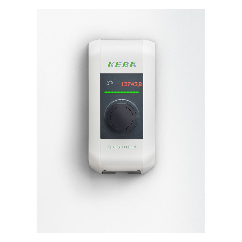 Keba Wallbox c-series P30-ES240022-E0R-GE, 22kW, IP54, IK10, Kunststoff, Reinweiß/Anthrazi... KEBA-121919 9120050714113 (Abb. 2)