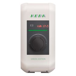Keba Wallbox KeContact P30 c-series, 22kW, IP54, IK10, Kunststoff, Reinweiß/Anthrazitgrau,... KEBA-121916 9120050714083 (Abb. 1)