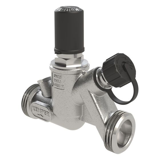 Kemper Multi-Therm automatisches Regulierventil, Regelbereich 50-65 Grad C, DN 15 AG, PN 16, Edelstahl, Figur 041&nbsp;0G