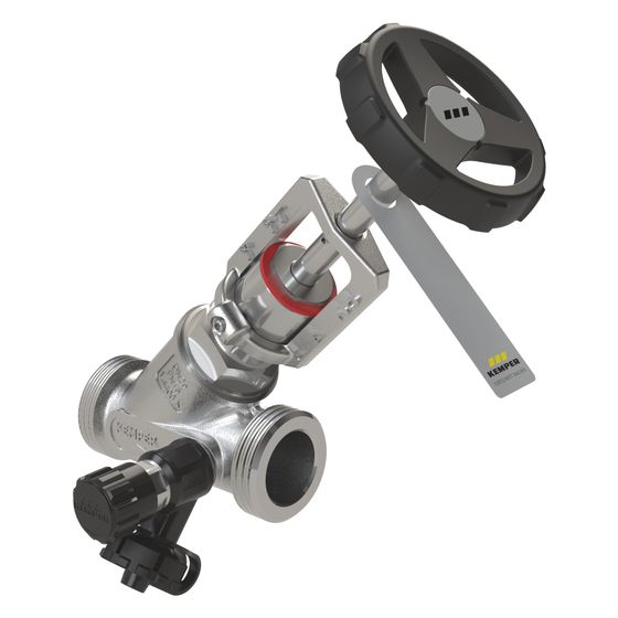 Kemper Niro Drosselventil mit Entleerventil, DN 15 AG, PN 16, Edelstahl, Figur 078&nbsp;1G