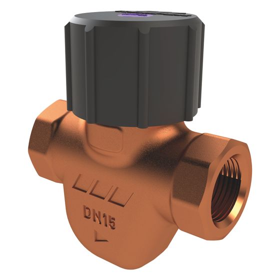 Kemper ETA-Therm automatisches Zirkulations-Regulierventil Regelbereich 63 plus/minus 1 Grad C, DN 15 IG, PN 16, Figur 136&nbsp;00