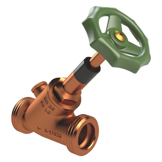 Kemper Eco Freistrom-Absperrventil mit Entleerstopfen G 1/4